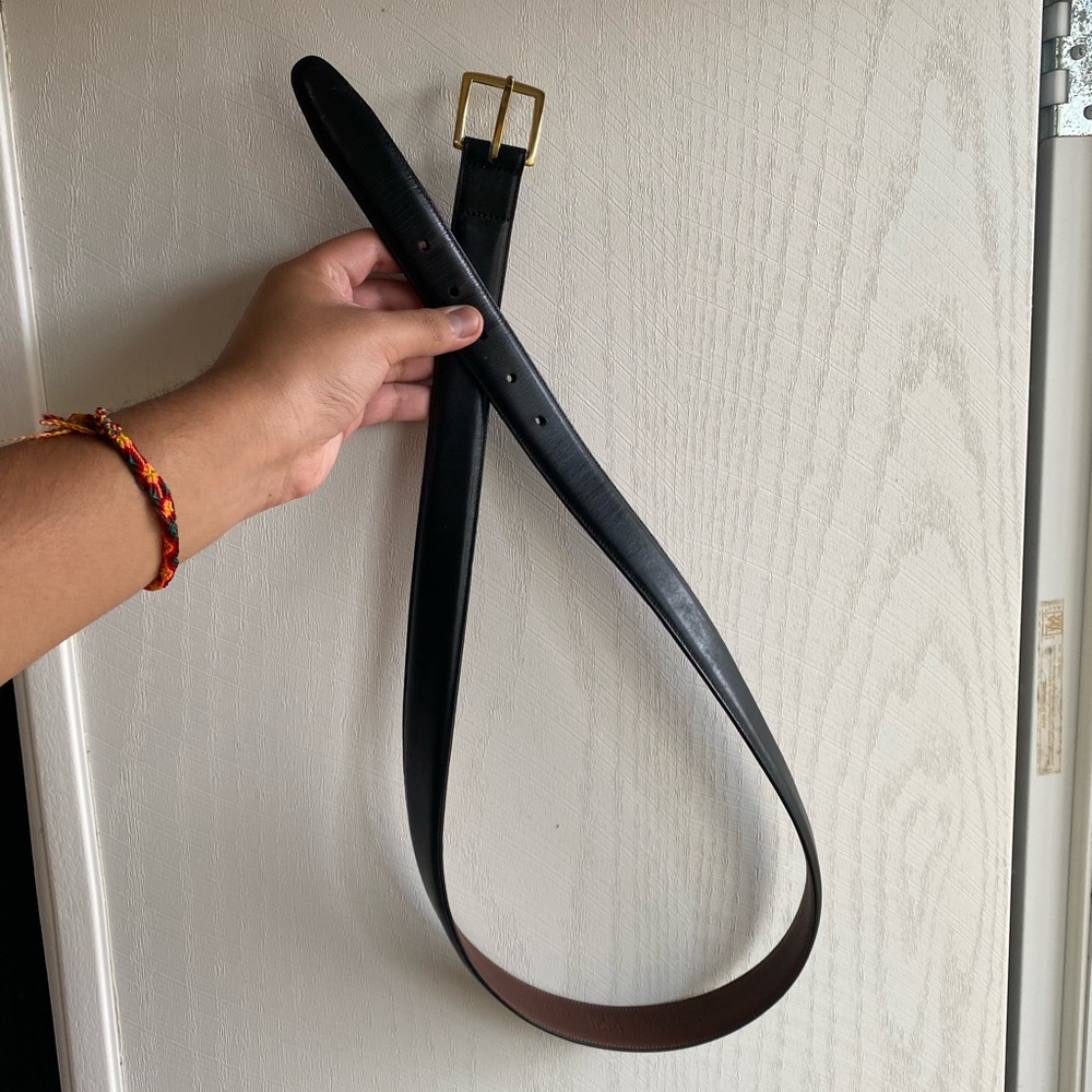 Black Men’s Leather Belt LARGE